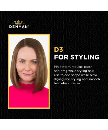 Denman D3 Curly Hair Brush - African Violet 7 Row Styling Brush for Curls - Men & Women - Buy Online on SooperMarket.com