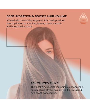 Moroccan Gold Series Deep Hydrating Argan Oil Hair Mask 18.6oz - Sulfate Free Hair Repair Treatment for Dry, Damaged, Color Treated, and Curly Hair - Enriched with Keratin - Natural Formula - Buy Online on SooperMarket.com