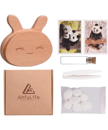 AhfuLife Wooden Rabbit Baby Tooth Keepsake Fairy Box - Lanugo Bottle - First Lost Teeth Holder - Cute Organizer for Boys & Girls - Baby Shower Gift - Medium - Buy Online on SooperMarket.com