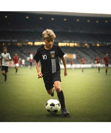 Buy De Fanshop Germany Jersey 2024 for Kids & Young Men | Black Football Shirt Set with Custom Name | Perfect Original Gift - Buy Online on SooperMarket.com