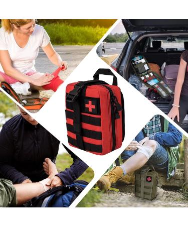 Buy Crisis First Aid Pocket | Empty Molle Tactical EDC IFAK Pouch for Outdoor & Camping | Travel Pharmacy & Motorcycle Belt Bag - Buy Online on SooperMarket.com