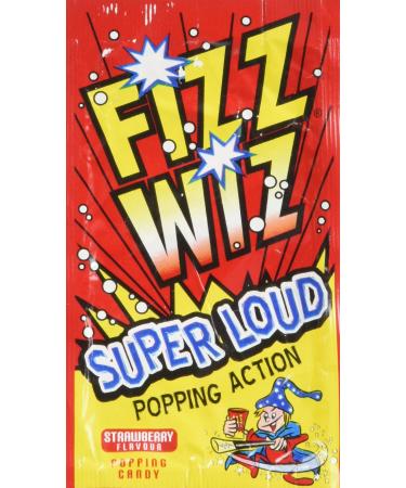 Fizz Wizz Strawberry Flavour Popping Candy (Sold Singly)