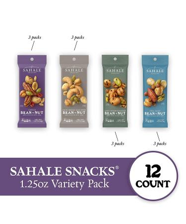 Sahale Snacks Bean + Nut Snack Mix Variety Pack - 12 x 1.25 Oz | Healthy Snack - Buy Online on SooperMarket.com