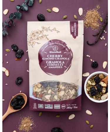 Cherry Almond Granola - Keto, Paleo, Gluten Free, Vegan - 10 Oz