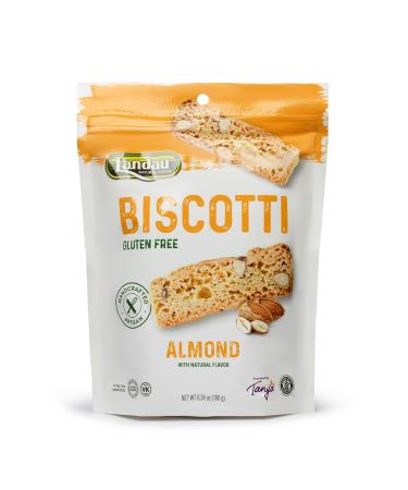 Landau Gluten Free Biscotti | Delicious Handcrafted Natural Biscuits Without Gluten, Dairy, Soy, or Corn | 6.3 Ounces, Almond
