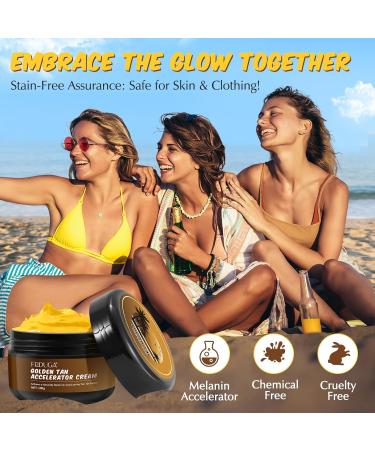 Sunbed Cream 100g Tanning Accelerator Cream for Sunbed Effective in Sunbeds and Outdoor Sun Achieve a Natural Long-Lasting Tan (100 Grams) - Buy Online on SooperMarket.com