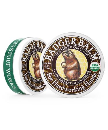 Badger Aloe Vera & Wintergreen Healing Balm for Dry, Hardworking Hands - Certified Organic Hand Repair Balm, 0.75 oz (2 Pack) - Buy Online on SooperMarket.com