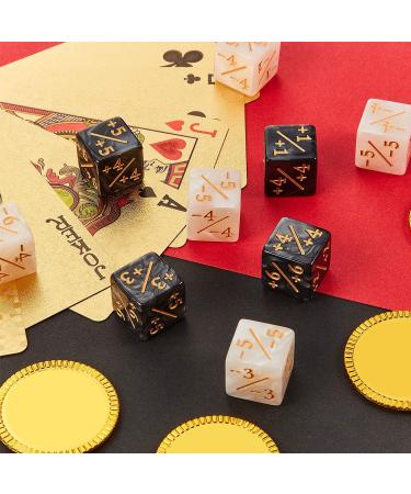 48-Piece Dice Counters Loyalty Tokens Set for MTG & CCG Card Games - Buy Online on SooperMarket.com