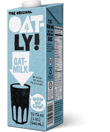 Oatly Oat Milk Original 32 oz Pack of 6 - Gluten Free, Dairy Free, Sugar Free, Non GMO, Vegan - High Fiber, Calcium & Vitamin Enriched - Buy Online on SooperMarket.com