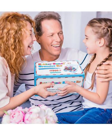 Inscraft 17500+ Rubber Loom Bands Kit with Blue Container - 28 Colors, 600 S-Clips, 352 Beads, 40 Cartoon Pendant - Bracelet Making Refill Set for Kids - Buy Online on SooperMarket.com