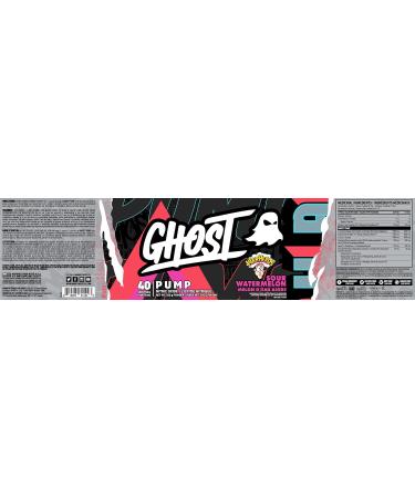 GHOST Pump Nitric Oxide Powder - 40 Servings - Sugar-Free & Stim-Free Pre-Workout Supplements - L-Citrulline Arginine Nitrate & L-Glutathione - Soy & Gluten-Free Vegan (Sour Watermelon) - Buy Online on SooperMarket.com