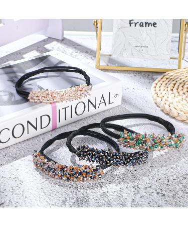 Rhinestone Hair Bun Maker Set - Elegant & Convenient Hair Styling Tool for Women & Girls - Perfect DIY Hairstyle Accessory - Dark Color - Buy Online on SooperMarket.com