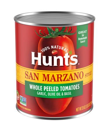 Hunt's Whole Tomatoes, San Marzano Style, Garlic, Olive Oil & Basil, Keto Friendly
