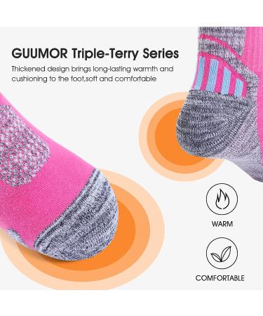 GUUMOR Ski Socks - 4 Pairs Medium Thermal Winter Sports Socks for Men and Women - Buy Online on SooperMarket.com