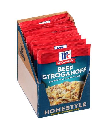 McCormick Beef Stroganoff Seasoning Mix, 1.5 oz (Pack of 12)
