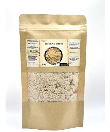 Ground Egusi Ground Hand Peeled Nigeria Egusi Melon Seed Premium Quality (100g)