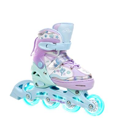 Children's Inline Skates Inliner Raven Lia adjustable with LED light wheel 27-30 (16.5-18.5cm) Raven Isla