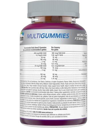 Centrum Women 50 Plus MultiGummies Multivitamins/Minerals Gummies for Women 50+ Cherry Berry and Orange Flavours 120 Gummies (Packaging May Vary) Berry Cherry Orange 130 count (Pack of 1) - Buy Online on SooperMarket.com