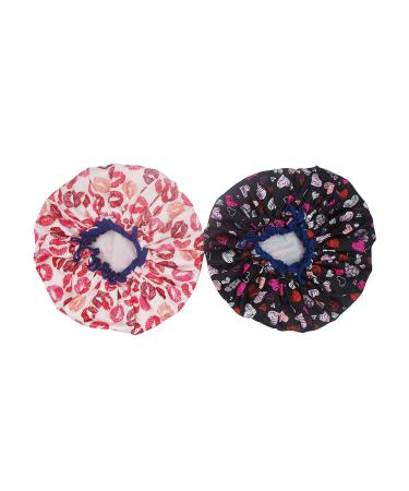 Bleu Bath (2 Pack) Sexy Lovely Fashion Style Extra Large Double Layer Shower Cap - Buy Online on SooperMarket.com