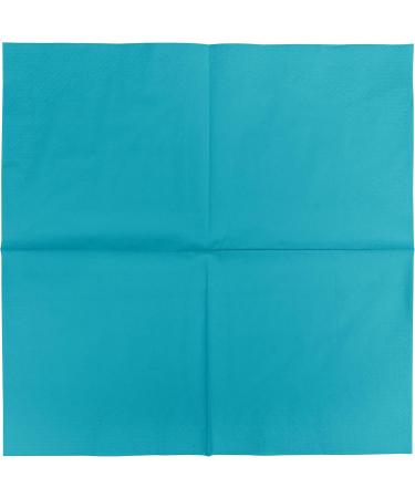 HEKU 100 Single-Colored Turquoise Napkins - 3-Layer 33x33cm | Stylish & Highly Absorbent 5-Pack for Events & Gastronomy - Buy Online on SooperMarket.com