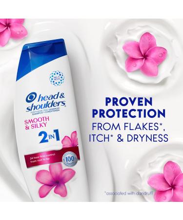 Head and Shoulders 2 in 1 Dandruff Shampoo & Conditioner - Anti-Dandruff Treatment Smooth & Silky Paraben Free 12.5 oz - Buy Internationally - Buy Online on SooperMarket.com