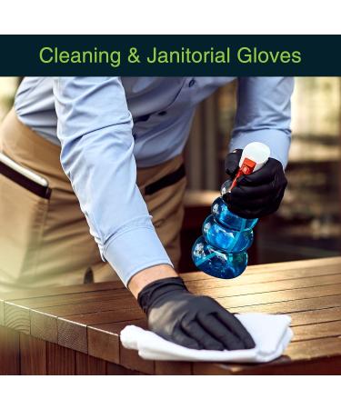 Black Vinyl Disposable Gloves Medium 50 Pack - Latex-Free, Powder-Free Medical Exam Gloves - 3 Mil Thickness - Ideal for Surgical, Home Cleaning, and Food Handling - Pack of 50 - Buy Online on SooperMarket.com