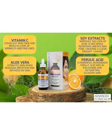 Advanced Clinicals Retinol, Hyaluronic Acid & Vitamin C Serum Set | Anti-Aging Skincare for Women | Brightening, Firming & Hydrating Formula | 1.75 Fl Oz 3pc Set - Buy Online on SooperMarket.com