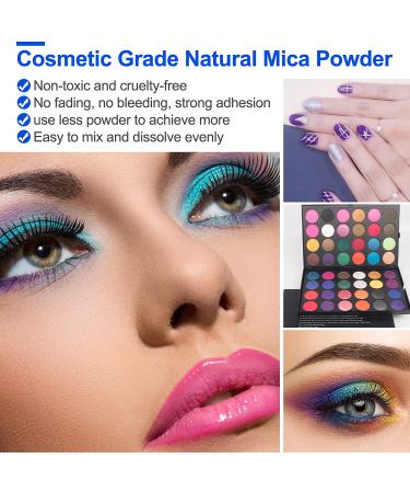 Crystal White Mica Powder 200g/7.05oz - Pigment for Epoxy Resin, Lip Gloss, Paint, Soap Making - Nail Polish, Candle, Bath Bombs - Large Jar - Buy Online on SooperMarket.com