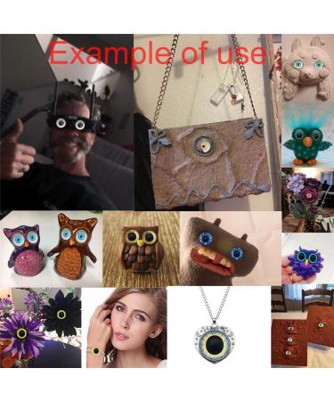 10 Pairs 25mm Owl Bird Glass Eyes for Art Dolls, Sculptures, Masks, Taxidermy - Flatback Design - Buy Online on SooperMarket.com