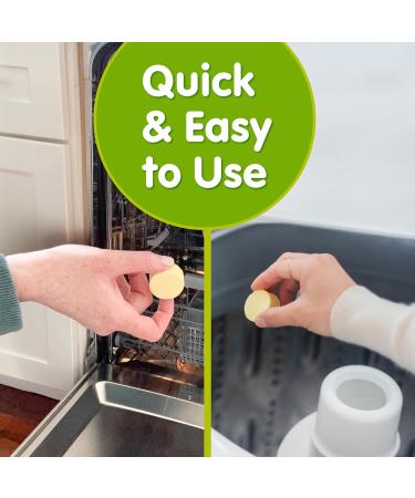 Plink Washer & Dishwasher Freshener | Odor Eliminator & Residue Remover | Septic-Friendly Lemon Scent | 12 Tablets (3 Packs of 4) - International Shipping - Buy Online on SooperMarket.com