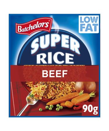 Batchelors Super Rice Beef Flavour Packet Ready Meal 90 g (Pack of 11)