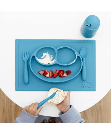ez pz Happy Cup + Straw Training System - Silicone Toddler Training Cup - Pediatric Feeding Specialist Designed - Blue - 24 Months - Buy Online on SooperMarket.com