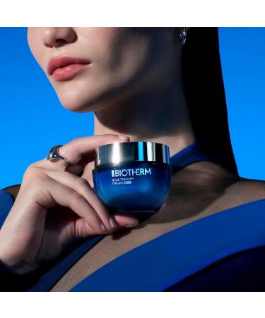 Biotherm Anti-Aging Night Face Cream Blue Therapy Repairing Moisturizer with Alaria Esculenta Extract Hydrates Tones and Reduces Appearance of Fine Lines Christmas Gifts For Women 50 ml - Buy Online on SooperMarket.com