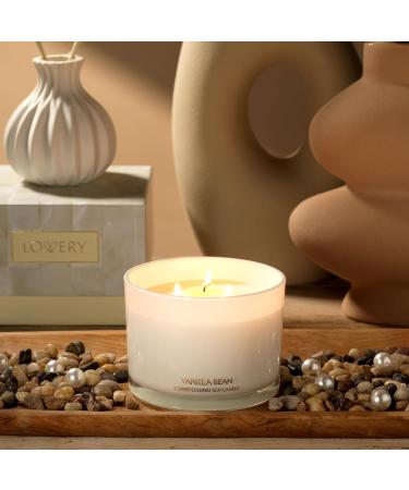 Birthday Gifts for Her | Large Vanilla Scented Candle - 3 Wick Soy Candle for Mom | Relaxing Aromatherapy & Stress Relief - 50 Hours Burn Time - Buy Online on SooperMarket.com