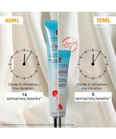 Buy Erborian CC Water with Centella Asiatica - Hydrating Korean Facial Care with Hyaluronic Acid (40ml) - International Shipping Available - Buy Online on SooperMarket.com