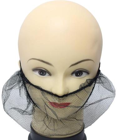 ELEGANTLIFE 300-Piece Disposable Nylon Beard Protector Nets | Latex-Free | Black Color - Buy Online on SooperMarket.com