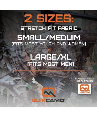 QuikCamo Mossy Oak & Realtree 3D Leafy Camo Hunting Gloves | Touch Screen/Fingerless | NWTF Obsession | Large/XL - Buy Online on SooperMarket.com