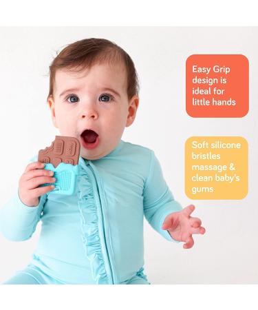 Nuby All Silicone Chocolate Bar Teether - Pack of 3 | 3+ Months - Buy Online on SooperMarket.com