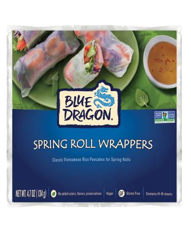 Blue Dragon Spring Roll Wrapper oz, 4.7 Ounce 4.7 Ounce (Pack of 1)