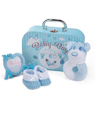 Baby Box Shop New Baby Boy Gifts - 7 Baby Shower Gift Set for Newborn Boys - Buy Online on SooperMarket.com