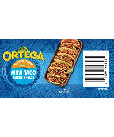 Ortega Mini Taco Slider Shells Yellow Corn 4.4 oz - 18 Count - Buy Online on SooperMarket.com