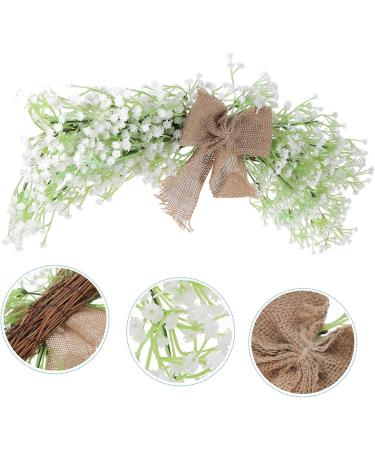 ABOOFAN Wedding Door Decor Simulated Gypsophila Front Door Decor Wedding Wreath Garland Gypsophila Door Pendant Christmas Peony - Buy Online on SooperMarket.com