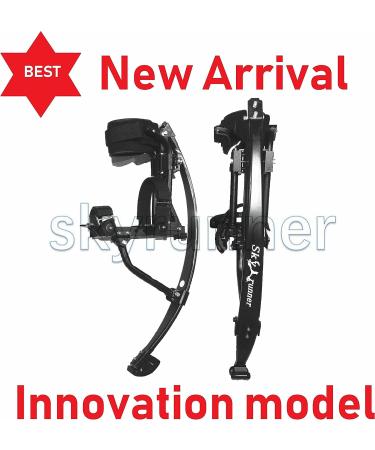 Skyrunner 2018 New Model Jumping Stilts POGO Stilts Kangaroo Shoes Bouncing Spring Stilts Men Women Fitness Exercise Black Load Weight:90-100KG/198-220LBS - Buy Online on SooperMarket.com