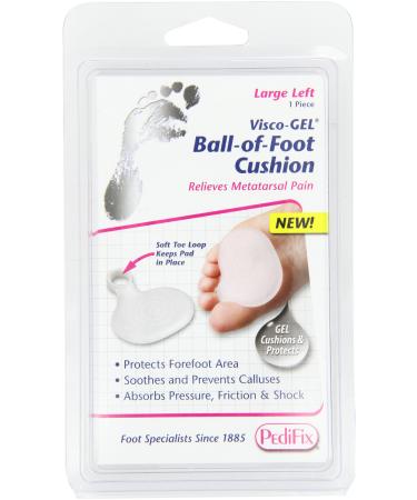 PediFix Visco-gel Metatarsal Pad with Toe Loop  Large Left Left Large