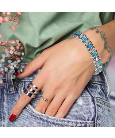 EnerCoppeX Magnetic Bracelets for Women Stainless Steel Bracelet with Effective Healing Magnets Adjustable Jewelry Gift (STB-2318) - Buy Online on SooperMarket.com