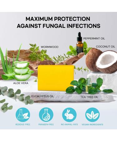 Extra Strength Tea Tree Antifungal Soap - Psoriasis Athlete's Foot & Eczema Relief | 2PCS Body Wash for Body Odor & Tinea Versicolor - Buy Online on SooperMarket.com
