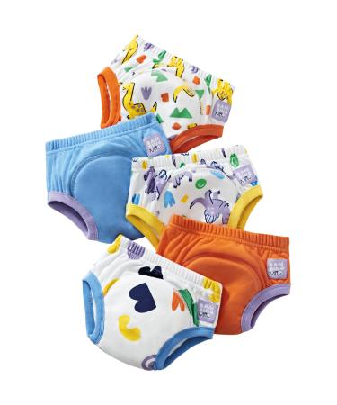 Bambino Mio Unisex Baby Brave Dinos and Toddler Training Underwear 2-3 Years Multicolour