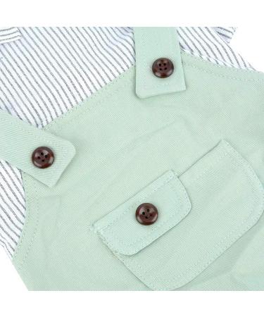 HOODDEAL Dog Striped Shirts Cozy Breathable Denim Overalls Pet Jumpsuit Cute Stretchy Puppy Christmas Costumes Outfits (XL  Green) XL Green - Buy Online on SooperMarket.com