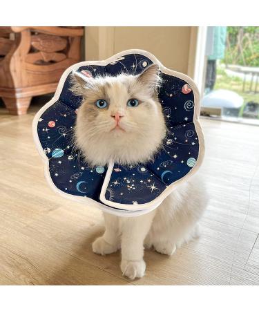 ComSaf Soft Cat Recovery Collar - Adjustable Elizabethan Cone for Post-Surgery Comfort - Prevents Licking, Lightweight - M (Neck 9-11 in) - Buy Online on SooperMarket.com