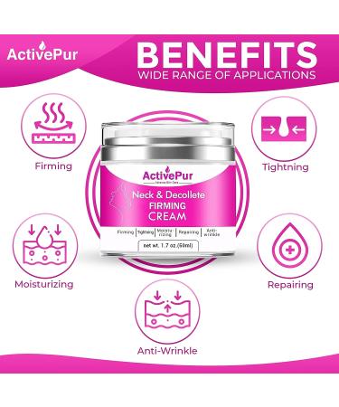 ActivePur Collagen & Retinol Firming Cream for Eyes, Face & Neck - Anti-Aging, Tightening & Repairing Formula - 1.7 Oz - Buy Online on SooperMarket.com